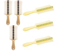 KOMBIUDA 6 Pièces peigne à brosse chat animal de compagnie toilettage canin peigne à cheveux antipelliculaire dissolvant peigne avec en métal peignes pour les enfants Plastique