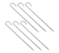 KOMBIUDA 6 Pièces Piquets de Tente Acier Inoxydable Piquets et Résistants pour Camping Randonnée Fiable Sable et Dur