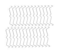KOMBIUDA 60 Pièces boucle de fermeture à crochet cintre crochet pour panneaux perforés pour panneau perforé Acier inoxydable