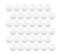 KOMBIUDA 60 pièces Boules à Hochets Blanches pour Jouets Garçon Fille Inserts Plastique Durables et Sécurisés pour DIY Hochets Sons Clairs pour Poupées et Jouets Sensoriels Accessoires
