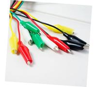 KOMBIUDA 60 pièces Pinces Crocodile Métal Isolées Rouge Noir pour Test Électrique Batterie Auto Bricolage