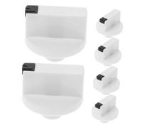 KOMBIUDA 6pièces Bouton De Brûleur à Gaz Blanc Bouton De Commutateur De Brûleur De Commande Pour Four De Cuisinière à Gaz Blanc Remplacement De De Cuisinière à