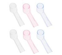 KOMBIUDA 6pièces Couvercles De Protection pour Têtes De Brosse à Dents Électriques Étui Portable pour Voyage Camping Et École Transparent