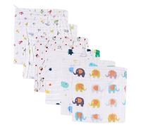 KOMBIUDA 6pièces Lot De Serviettes Pour Mouchoirs Coton Doux Serviettes De Toilette Né