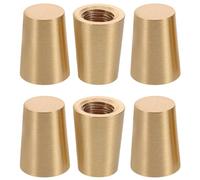 KOMBIUDA 6pièces Présentoir Laiton Rehausseurs de Plateau Antidérapants pour Boîtes à Bijoux et Plateaux de Cuisine Métalliques pour Loisirs Créatifs