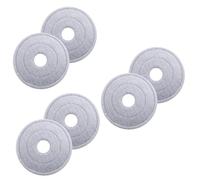 KOMBIUDA 6pièces Têtes De Rechange pour Mop Rond Chiffons Absorbants pour Nettoyage Pratique des Sols Durs Compatible Mops Rotatifs