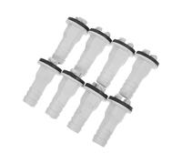 KOMBIUDA 8 pièces Adaptateur de Tuyau de Vidange Climatisation Connecteur Droit pour Mini-split et Climatisation Fenêtre Kit Extension et Étanche Installation Facile Pack