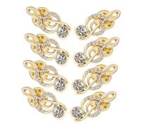 KOMBIUDA 8 Pièces Broche Musicale avec Épingle Note de Musique Élégante Forme de Clé de Sol Accessoire de Mode Coréenne pour Vêtements pour Femme Mariage Concert et Fête