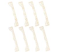 KOMBIUDA 8 pièces Lot Mini Paravent Bois pour Maison de Poupée Décoration Miniature Traditionnelle Chinoise Accessoire Suspendu pour Modèle Architecturale Ornement Vintage pour Diorama et