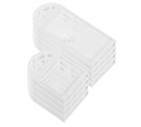 KOMBIUDA 8 Pièces Miniature Plastic Dollhouse Windows and Doors Set for DIY Tiny House Decoration Detailed Frames for Creative Role Play and Model Building