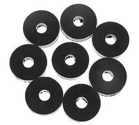 KOMBIUDA 8 Pièces Rondelles Plates Caoutchouc Vibration Joint de Réparation et à Abrasion pour Fixation Machine à Laver Silent Bloc