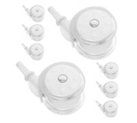 KOMBIUDA 8 pièces Roues de Remplacement pour Poussettes et Marcheurs Garçon Fille Légères et Durables Plastique et Caoutchouc Accessoires Pivotants pour Mobilité Facile des Tout-petits