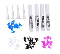 KOMBIUDA 80 pièces Capsules Dongles pour Chat avec Colle Adhésive Protège Griffes Silicone Protège Meubles et Sols Rayures Facile à Appliquer sans Danger pour Animaux