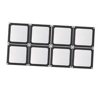 KOMBIUDA 8pièces Filtre Poussière pour Boîtier Ordinateur Maille Fine Anti-poussière Noir Électrostatique Et Ventilation