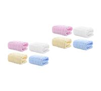 KOMBIUDA 8pièces Serviettes De Bain Garçon Fille Coton Doux Lingettes De Salive Multifonctions Pour Garçon Fille De Débarbouillettes Colorées Lavables Et Réutilisables