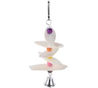 KOMBIUDA à Mâcher Os de Seiche pour Perroquet Ficelle Suspendue Accessoire Calcium pour Cage d'Oiseau et Tortue 67 Pouces Couleur Aléatoire
