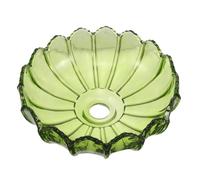 KOMBIUDA Abat-jour Citrouille en Verre Vert Artisanal, Petit Abat-jour Décoratif Suspendre, Cache D'ampoule Polyvalent pour Lampe de Table, Salon, Salle de Bain et Appliques Murales