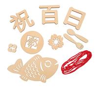 KOMBIUDA Accessoire Photo Commémoratif 1 Set pour Bébé en Bois Beige Panneau Décoratif pour Photographier la Croissance, pour Nouveaux Parents