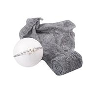 KOMBIUDA Accessoires De Photographie Pour Bébé Ensemble De Bandeaux En Mohair Pour De Jolis Souvenirs De Nouveau-né (gris)