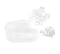 KOMBIUDA Accessoires pour Cages à Hamsters pièces de Cage de Hamster Acrylique écrou à vis en Plastique Fixer des boulons en Plastique Transparent