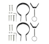 KOMBIUDA Accessoires pour Support de Jambon Sets de Sets Lot de 2 en Fer Noir Facile à Nettoyer pour Porte-jambon Espagnol et Italien Cuisine