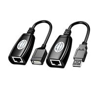 KOMBIUDA Adaptateur Ethernet USB Rallonge De Câble Réseau Extension Adaptateur pour Maison Et Bureau