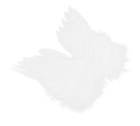 KOMBIUDA Ailes d'ange Blanches pour Petite Poupée, Accessoires Décoratifs Légers en Plumage, Adaptées aux Fêtes et Spectacles, Décoration Miniature pour Jouets et Jeux