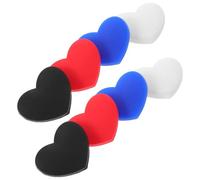 KOMBIUDA Amortisseurs de Bruit Cardiaque et Vibrations en Silicone pour Raquettes de Tennis, Lot de 8 en Forme de cœur, Accessoires universels pour Joueurs de Tennis en entraînement