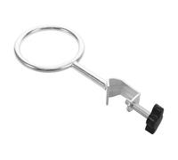 KOMBIUDA Anneau de Support pour Laboratoire avec Pince de Fixation Robuste Accessoire Essentiel pour Tubes à Essai et Béchers Compatible avec Supports Égouttoirs Usage Chimie et