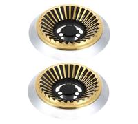KOMBIUDA Anneaux de Support pour Cuisinière à Gaz en Acier Inoxydable 2 Pièces Diffuseur de Chaleur pour Poêle à Gaz et Wok Améliorant la Sécurité