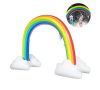 KOMBIUDA Arche Gonflable Arc-en-Ciel Jet d'eau pour Garçon et Filles, Extérieur D'été, Accessoire de Jeu Aquatique, pour Pelouse et Fêtes en Plein Air, Gonflable Sécurisé et Réutilisable
