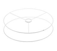 KOMBIUDA Armature D’Abat-Jour Ronde Vintage Diamètre 40 CM en Métal Douille E27 Cadre de Lampe DIY pour Lampe de Table Lampadaire Suspendre Kit Support Abat-Jour Polyvalent et Robuste