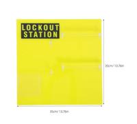 KOMBIUDA Armoire de Consignation Murale Robuste 1 Panneau de Sécurité de Verrouillage en Acier pour Gestion des Étiquettes et Dispositifs de Verrouillage, Station Industrielle pour