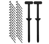 KOMBIUDA Attaches Autobloquantes Universelles en Nylon Noir 120pcs, Clips Câbles Fiables et Pratiques pour Câbles Électriques, pour Véhicules et Entretien Quotidien