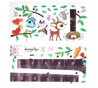 KOMBIUDA Autocollant Mural De Croissance Pour Garçon Fille Règle De Hauteur Avec Motifs Animaux Branches Pour Décoration De Chambre Garçon Fille Garçon Fille Autocollant Auto-adhésif