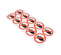 KOMBIUDA Autocollant Signalisation Machine Fiable de Sécurité en Pvc « Ne Pas Toucher » Avertissement Polyvalent pour Murs et Outils pour Laboratoires et Usines