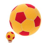 KOMBIUDA Balle de Football Adhésive Gonflable Feutre pour Jeu Interactif Entraînement Portable Ballon Jaune et Rouge Cible Géante pour Intérieur et Extérieur