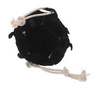 KOMBIUDA Balle pour Chevaux en Tissu Noir Mécanisme Récompense Carotte, Mangeoire Suspendue pour Écurie, Régule Habitudes Alimentaires et Évite Ennui Pâturage