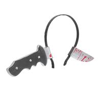KOMBIUDA Bandeau Couteau Halloween Plastique Durable et Accessoire Tête Sanglant pour Femmes Costume Cosplay Fête Effrayante