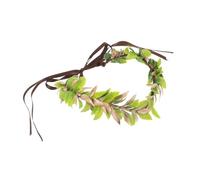 KOMBIUDA Bandeau D'elfe Vert en Plastique Forme Cœur, Couronne de Costume Unisexe Confortable et Polyvalente pour Mariage ou Séance Photo en Studio