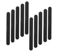 KOMBIUDA Bâtonnets de Polissage Double Face Noirs 12pcs en Éponge Abrasive, Résistants et Pratiques pour Ponçage Artisanal et Création de Figurines Délicates