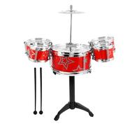 KOMBIUDA Batterie Jouet Garçon et Filles Miniature Kit de Percussion Jazz 10 Pièces Garçon et Filles Musique Jouet d'apprentissage Anniversaire