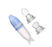 KOMBIUDA Biberon Cuillères Pour Enfants Cuillère D'alimentation Pour Bébé Cuillères Pour Bébé Mangeoire Pour Bébé Cuillère D'alimentation Pour Enfants Sucette Aux Fruits Blue Gel De Silice