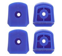 KOMBIUDA Bloc de Frein en Caoutchouc Bleu 4 Pièces Améliore la Sécurité Visibilité Patinage en Extérieur pour Patins à roulettes Garçon et Filles