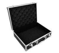 KOMBIUDA Boîte à Outils en Alliage D'aluminium 28x19,5x8 Cm, Coffret à Outils Portable Noir Poignée Métallique, Boîte de Rangement Multifonction pour Accessoires et Voyage