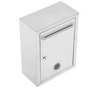 KOMBIUDA Boîte à Suggestions Acier Inoxydable avec Serrure Étanche pour Lieux Publics Boîte de Vote et Réception de Courrier Murale Capacité Spacieuse pour Lettres et Journaux