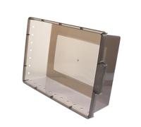 KOMBIUDA Boîte Alimentation pour Reptiles Noire PVC Transparent Portable Moyenne pour Serpents Tarentules Geckos et Amphibiens pour Usage Domestique et Transport Facile