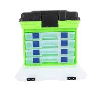 KOMBIUDA Boîte De Couches à Forte Capacité Verte Résistante Et Portable avec Poignée Boîte Siège Multifonction pour Pêcheur Rangement Matériel Carpe Et Carnassier Cadeau Pratique pour Plein