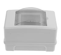 KOMBIUDA Boîte de Disjoncteur Étanche Ip65 Fenêtre Transparente Coffret de Distribution Électrique 2-3 Modules Boîtier en Plastique A2 pour Installation en Saillie Tableau Électrique
