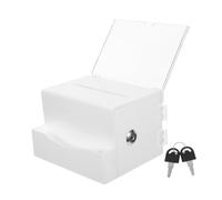 KOMBIUDA Boîte De Dons Acrylique avec Fente pour Cartes Urne De Vote pour Concours Et Collectes Caritatives Adaptée Bureaux Et Événements